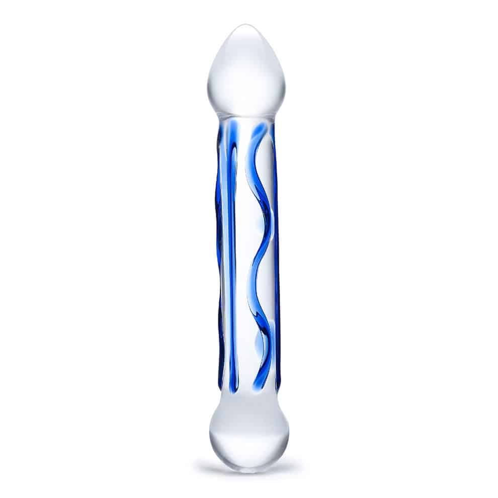 Full Tip Textured Glass Dildo Gode En Verre Gl S Boutique