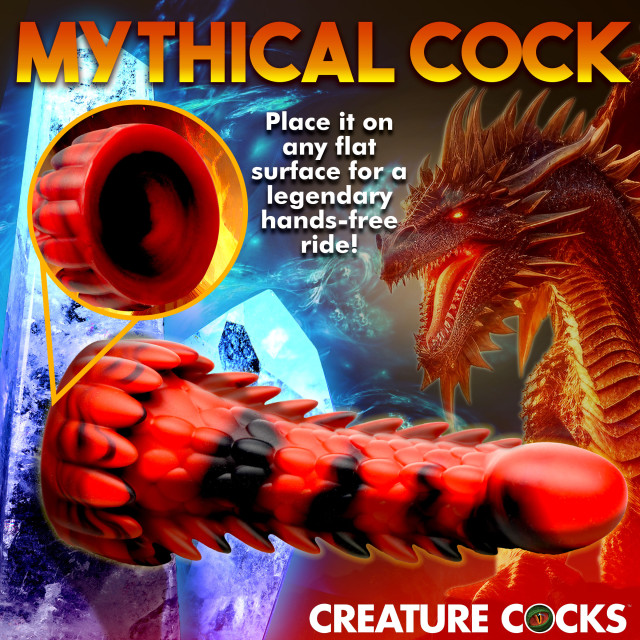 Demon Rising Scaly Dragon Silicone Dildo Creature Cocks Qc