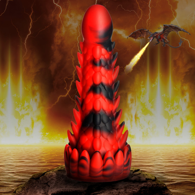 Demon Rising Scaly Dragon Silicone Dildo Creature Cocks Qc