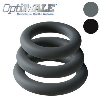3 C-Ring Set Thick - Ensemble de 3 Anneaux Péniens Épais - Optimale