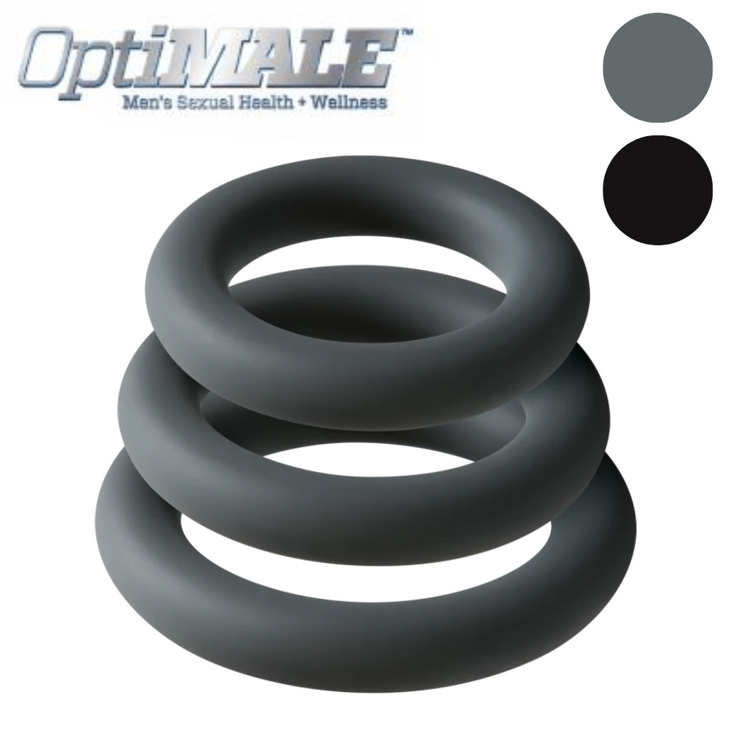 3 C-Ring Set Thick - Ensemble de 3 Anneaux Péniens Épais - Optimale