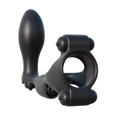 Ultimate Ass-Gasm - Anneau Vibrant avec Plug Anale - Fantasy C-Ringz