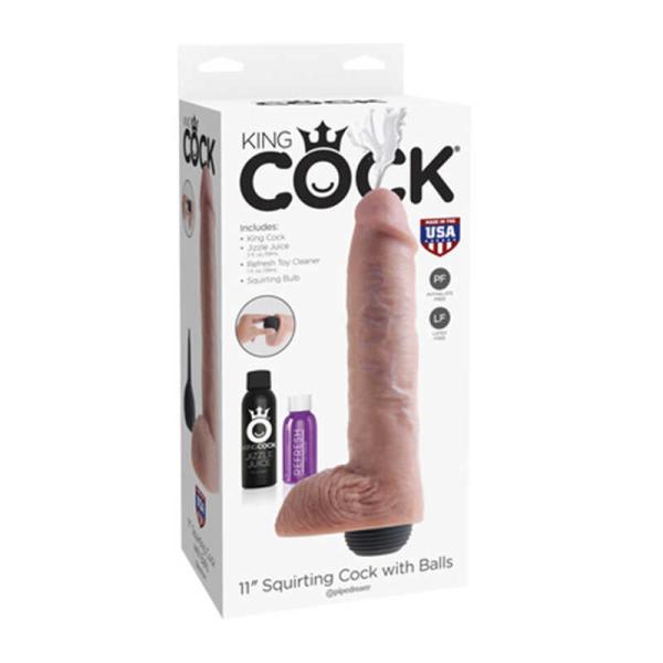 Gode Éjaculateur 11 avec Testicules - King Cock – Image 6