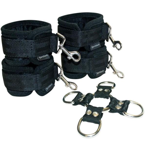 5 Piece Hog Tie & Cuff Set - Ensemble de Menottes - Sporsheets – Image 3
