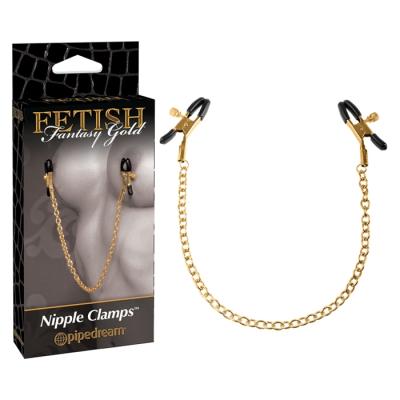 Nipple Clamps - Pinces à Mamelons - Fetish Fantasy Gold