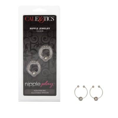Nipple Jewelry Silver - Faux Percing à Mamelons - California Exotics