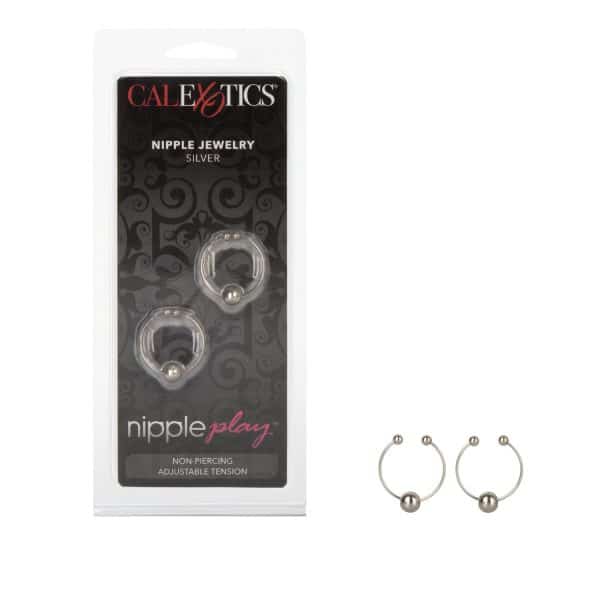 Nipple Jewelry Silver - Faux Percing à Mamelons - California Exotics