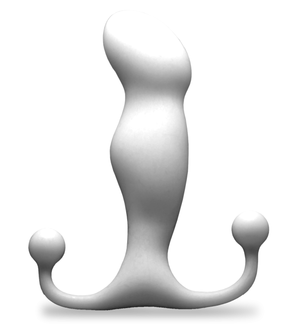 "Masseur prostatique Progasm Classique Aneros Blanc Mat, vue complète, Québec Canada."