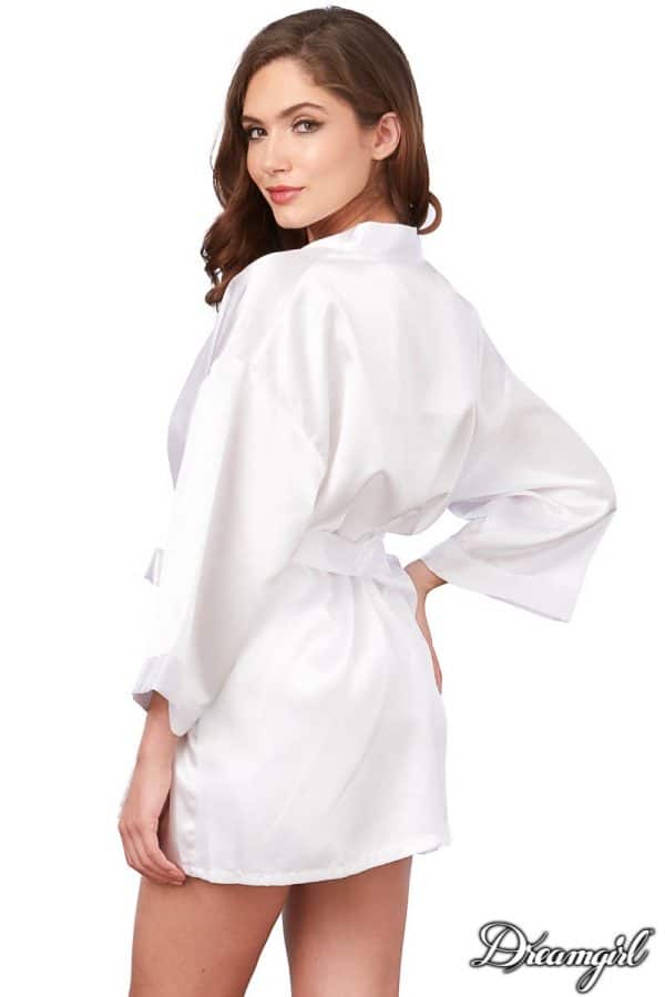 Ensemble Peignoir et Babydoll en Satin - 3717 - Dreamgirl – Image 6