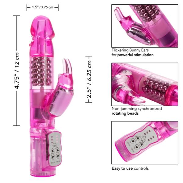Jack Rabbit Waterproof 5 Rows - Vibrateur Double Stimulation - California Exotics – Image 6