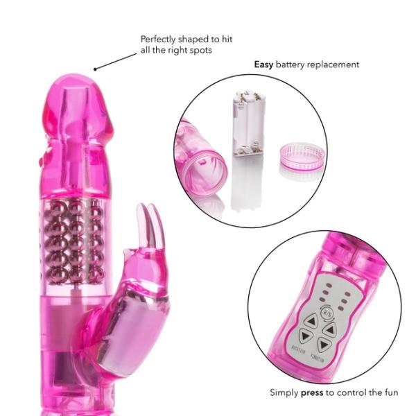 Jack Rabbit Waterproof 5 Rows - Vibrateur Double Stimulation - California Exotics – Image 7