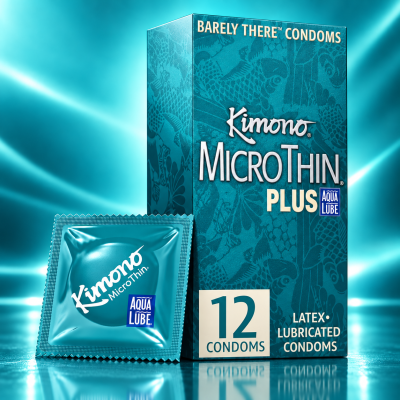 Kimono MicroThin Plus Aqua Lube - Condoms Lubrifiés à l'Eau