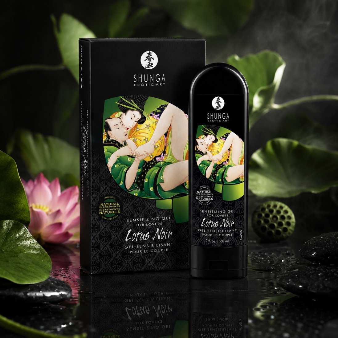 Lotus Noir Shunga gel sensibilisant pour couple 60 ml
