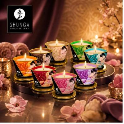 Lueur et Caresse – Chandelle de Massage Shunga aux Huiles Naturelles
