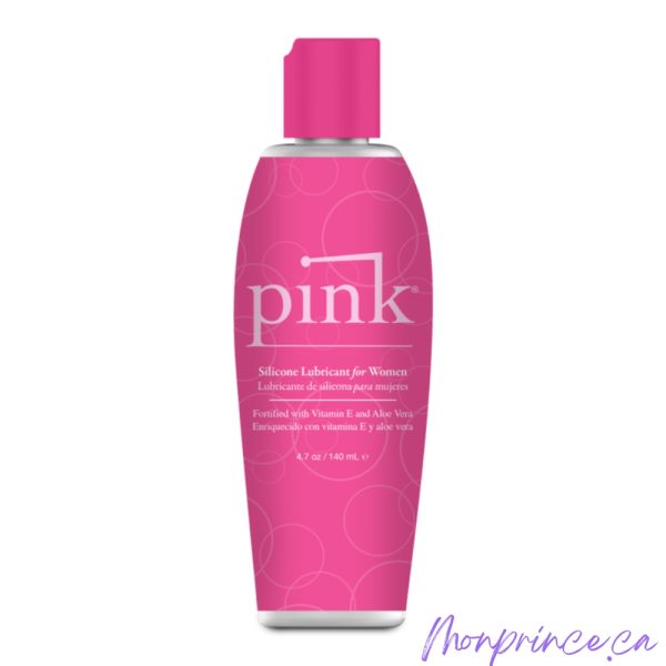 Vue de la bouteille de Lubrifiant Pink au Silicone.