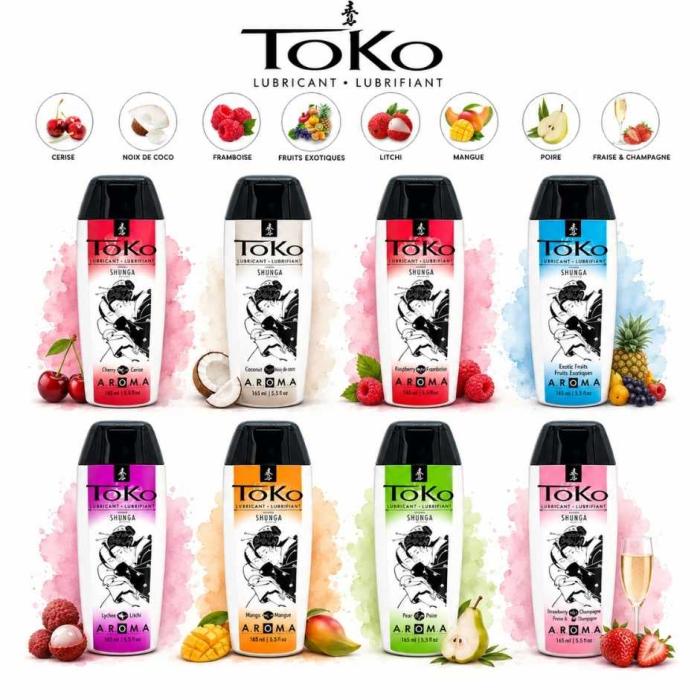 TOKO Aroma lubrifiant aromatisé 9 saveurs fruits Le Prince Québec