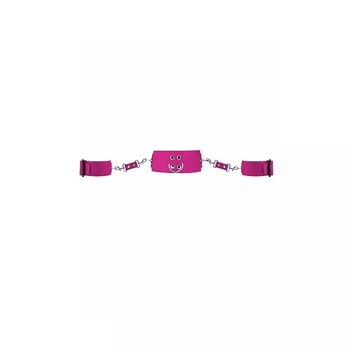 Collier et Menottes Ouch! - Ensemble avec Attaches Métalliques – Image 3