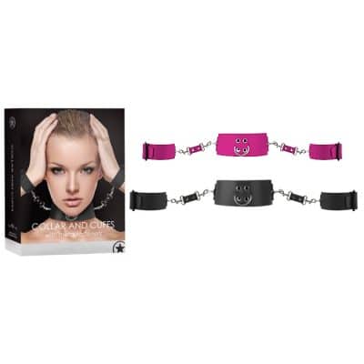 Collier et Menottes avec Attaches Métalliques - Ouch!