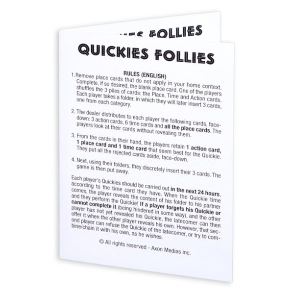 Quickies Follies - Règlements