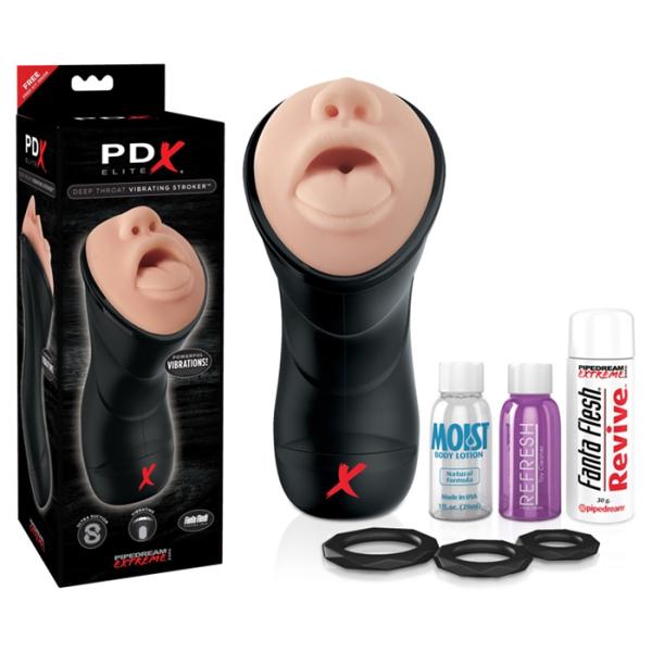 Deep Throat Vibrating Stroker - Pdx Elite