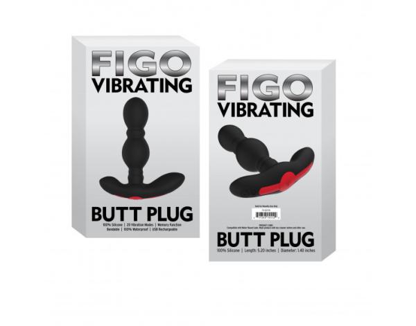 Vibrating Butt Plug - Plug Anale Rechargeale - Figo – Image 2