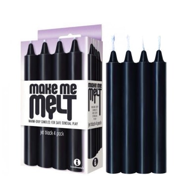 Bougies Chaudes et Sensuelles - Make me Melt - Noir - IconBrands