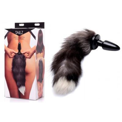 Grey Fox Tail - Anal Plug - Tailz - Plug Anale avec une queue de Renard