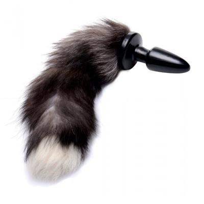 Grey Fox Tail - Anal Plug - Tailz - Plug Anale avec une queue de Renard