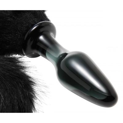 Midnight Fox Tail – Glass Anal Plug – Tailz (1) Midnight Fox Tail - Glass Anal Plug - Tailz