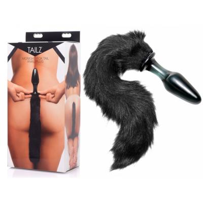 Midnight Fox Tail - Glass Anal Plug - Tailz