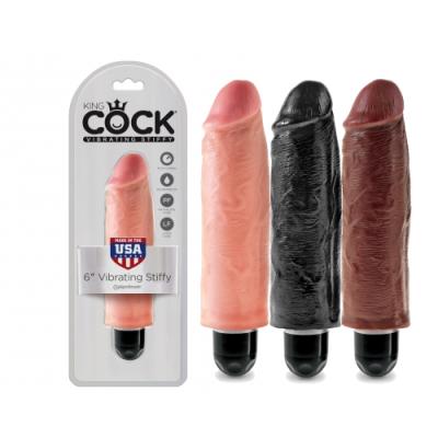 6 Vibrating Stiffy - Vibrateur Réaliste - King Cock