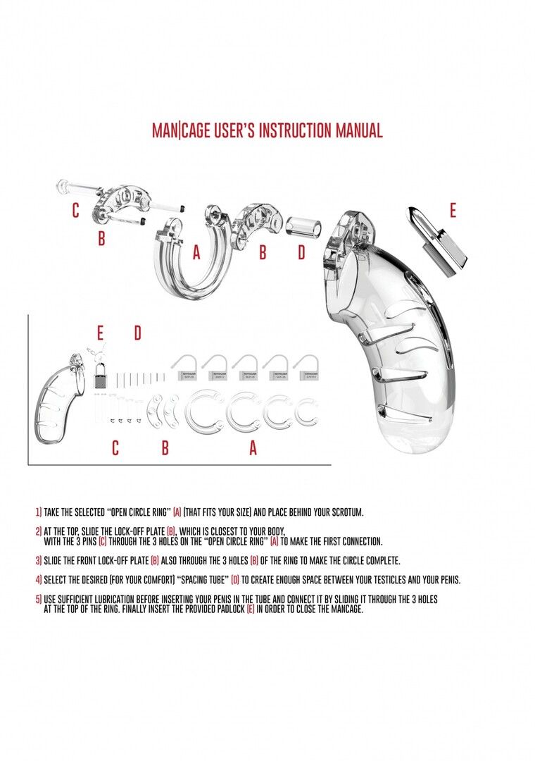 Cage de chasteté transparente Man|Cage Model 04 – 12 cm – Image 5