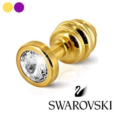 Plug anale ondulée Ano avec cristal Swarovski
