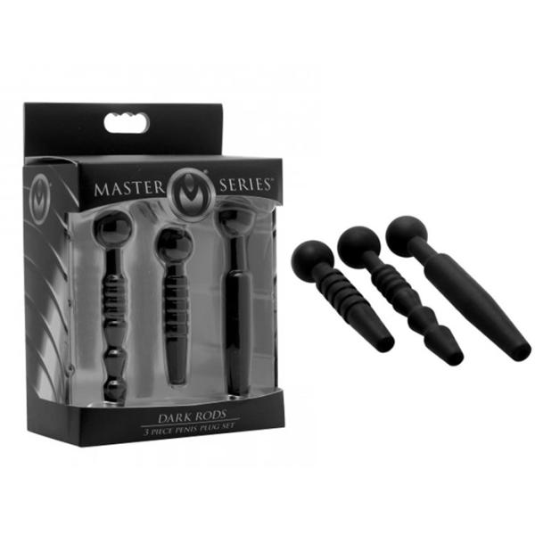 Dark Rods - 3 Pieces Penis Plug Set - Master Series