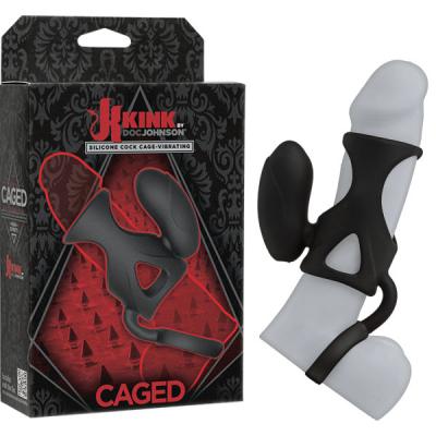 Caged - Vibrating Silicone Cock Cage - Kink.com - Doc Jonhson