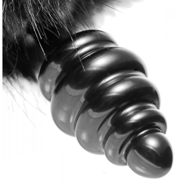 Black Bunny Tail Anal Plug - Tailz