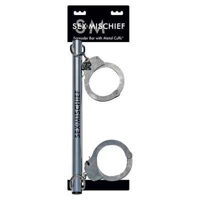 Spreader Bar Metal Cuffs - Sex & Mischief