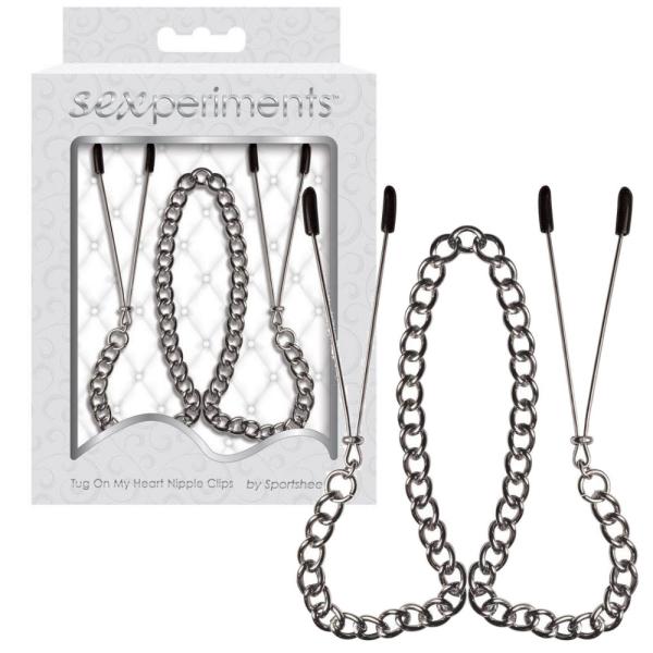 Tug On My Heart Nipple Clips - Sex & Mischief