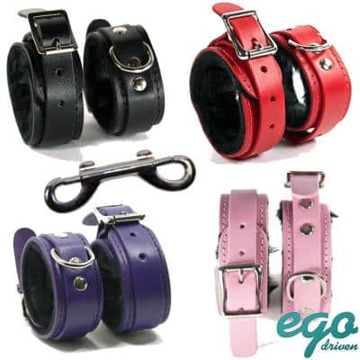 Mini Menottes en Cuir - Doublé de Fausse Fourrure - Ego Driven