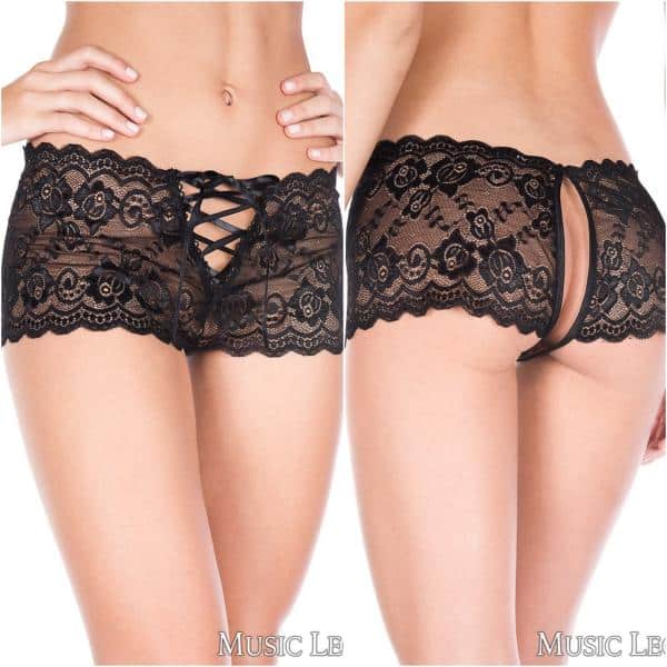 Boyshort en Dentelle - 10018X - Grande Taille - Music Legs