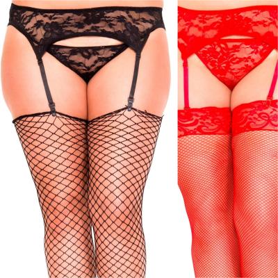 Ensemble Porte-Jaretelle et String - 7707X - Grande Taille - Music Legs
