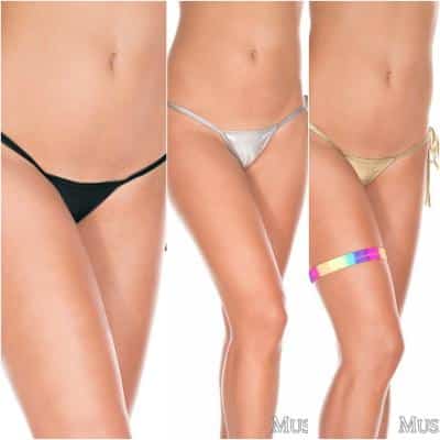 G-string Métallique - 103 - Music Legs