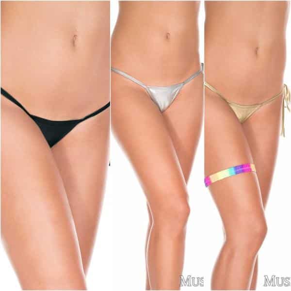 G-string Métallique - 103 - Music Legs