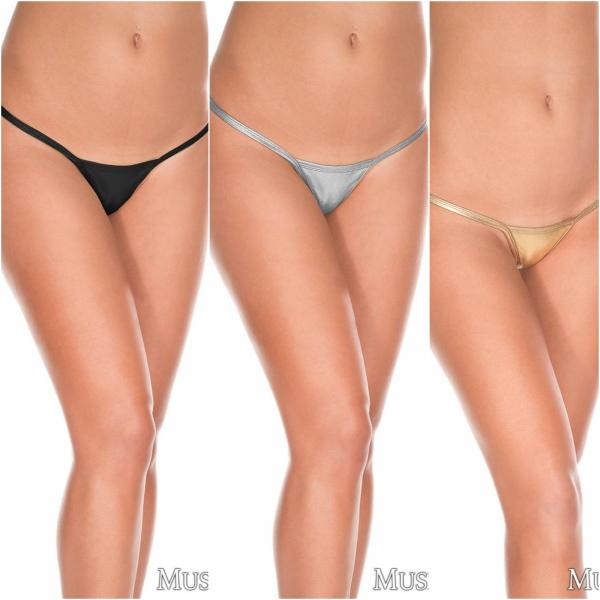 G-string Métallique - 109 - Music Legs