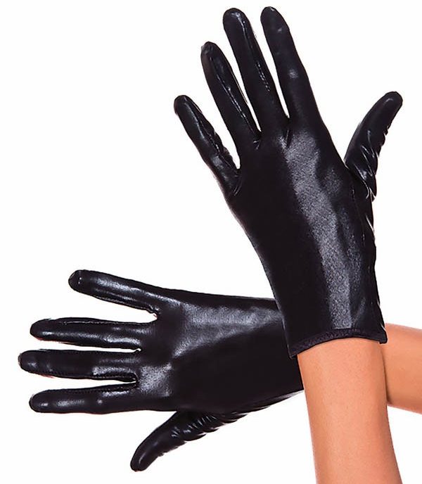 Gants Courts en Wet Look - 4691 - Music Legs