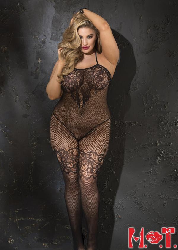 Bodystocking en Dentelle - 903881X - Grande Taille - Hot - Shirley – Image 3