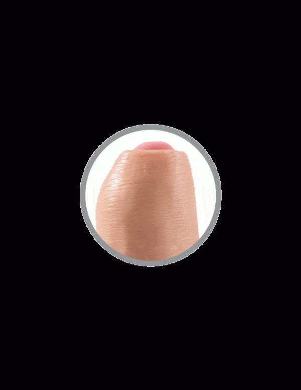 7 Uncut Cock - Gode Réaliste - King Cock – Image 2