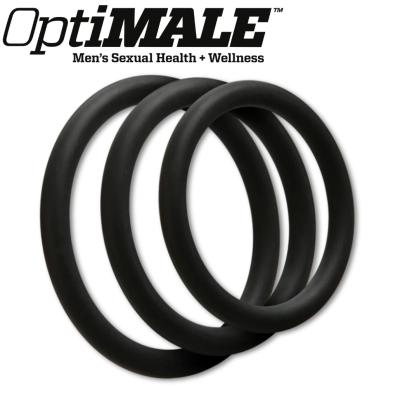 Ensemble de 3 anneaux de pénis en silicone OptiMALE Thin