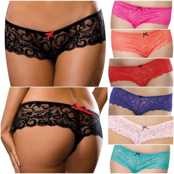Boyshort Ouvert - 7177X - Taille Plus - Dreamgirl