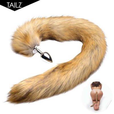 extra long mink tail anal plug tailz